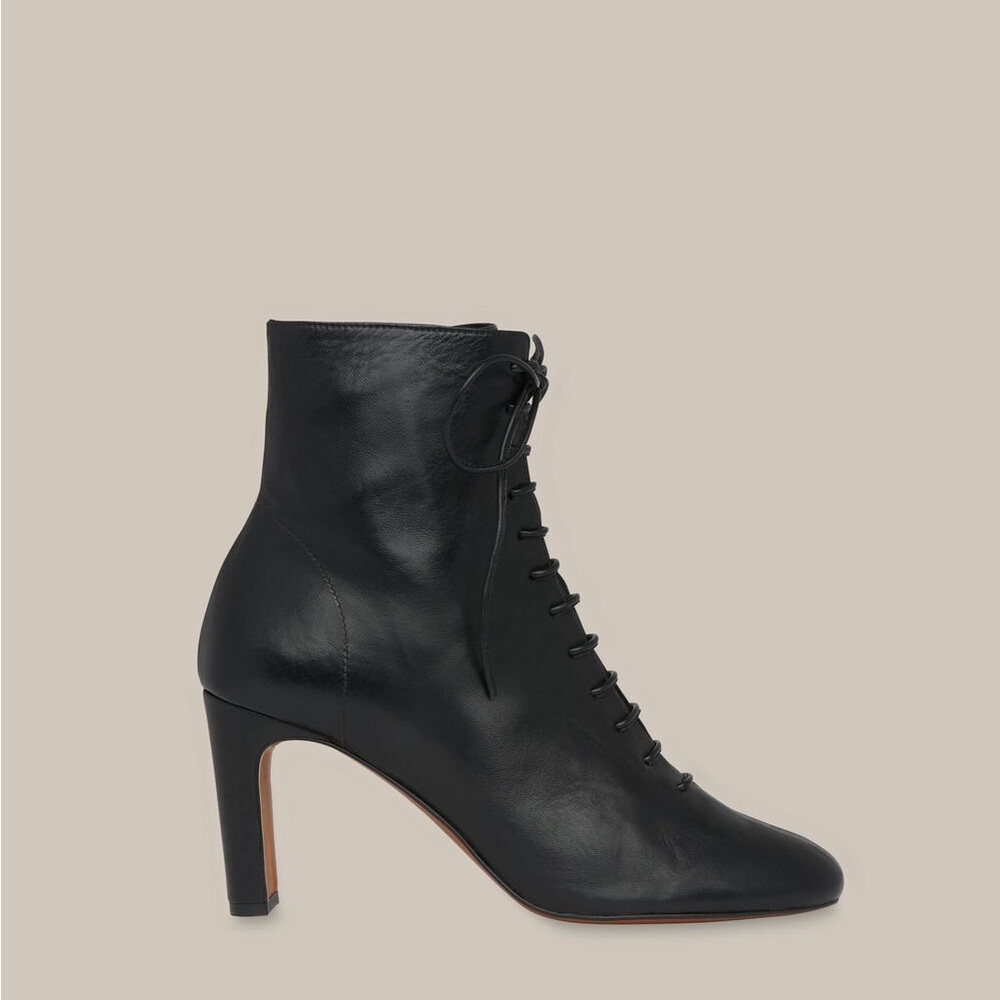 Whistles Black Dahlia Lace Up Boot